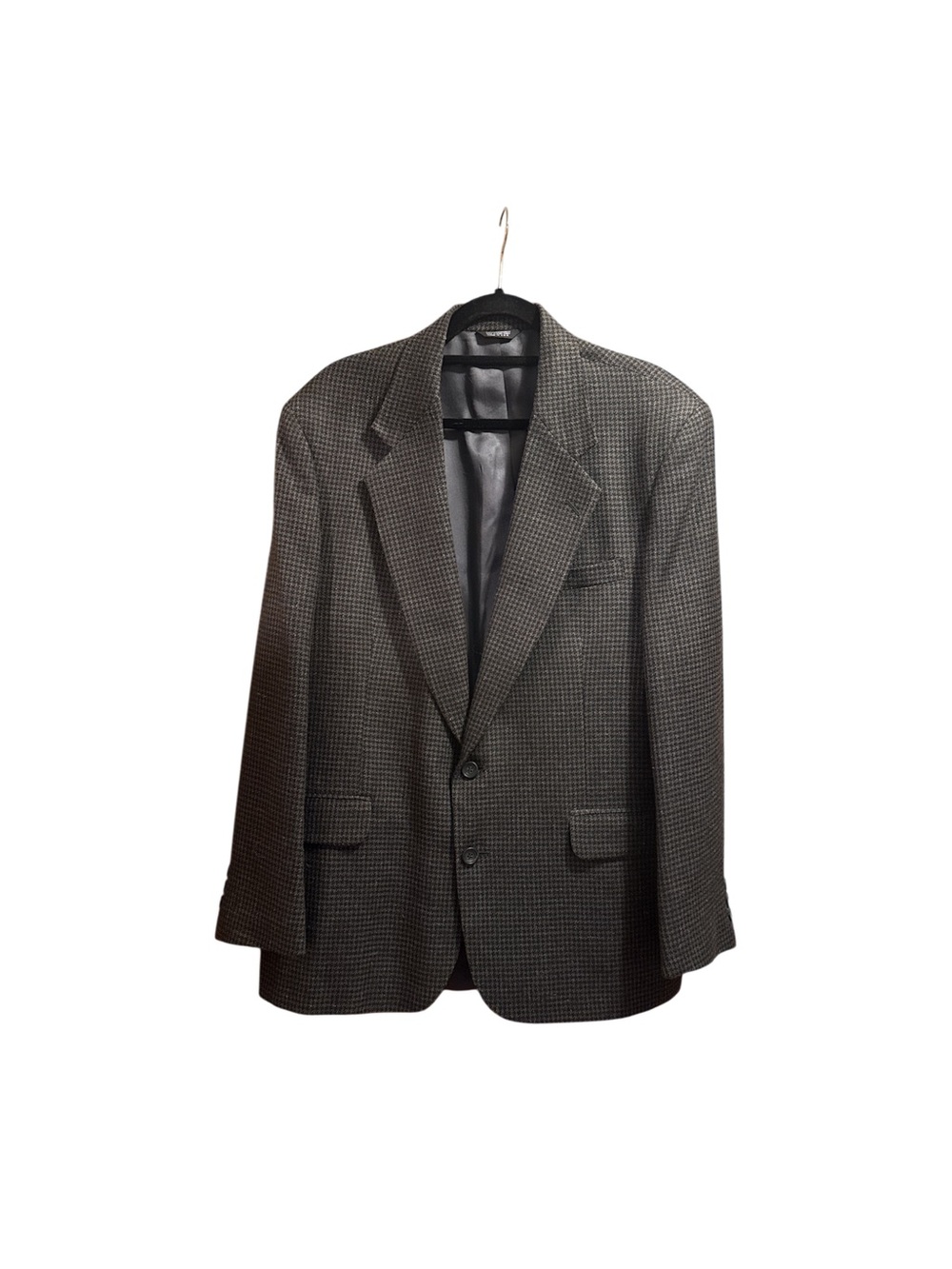 Men's Two-Button Houndstooth Sport Coat - Gray